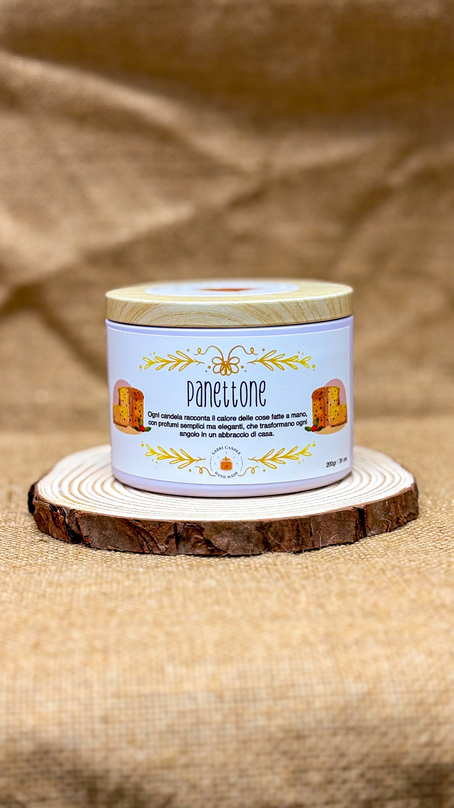 Candela profumata - Panettone