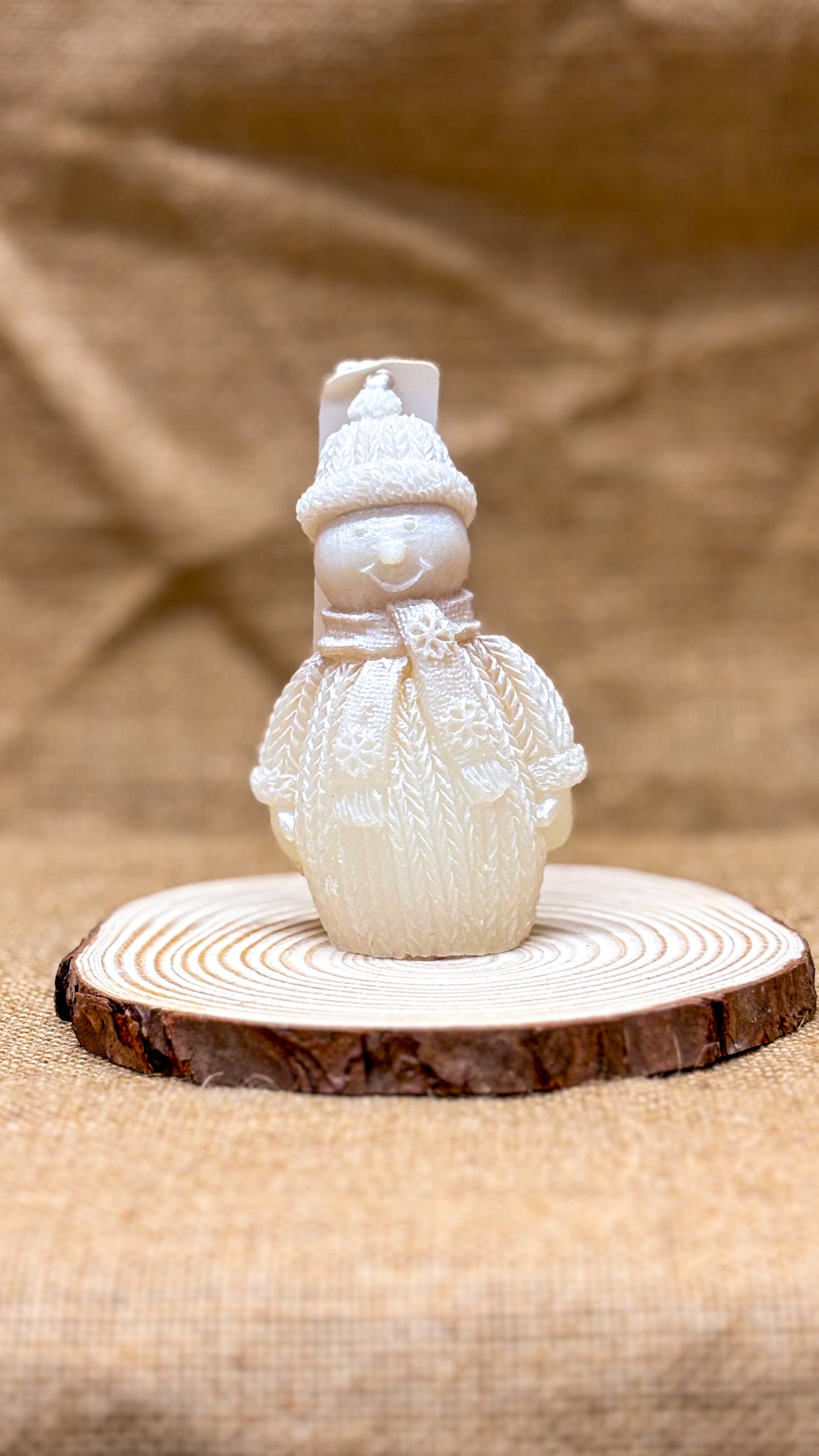 Mr. Snow – Candela artigianale natalizia