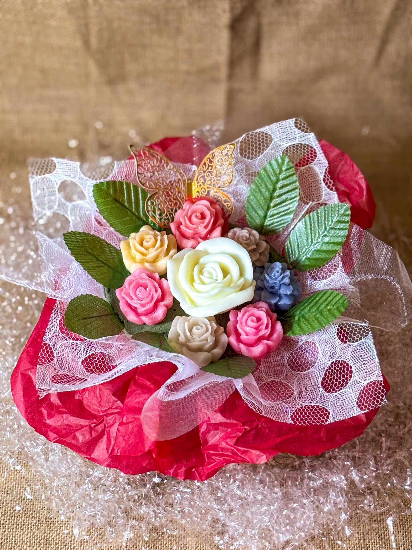 Bouquet Floreale in Cera – Bellezza Senza Tempo