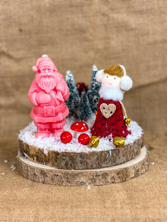 Centro Tavola “Babbo Natale e Bimba”