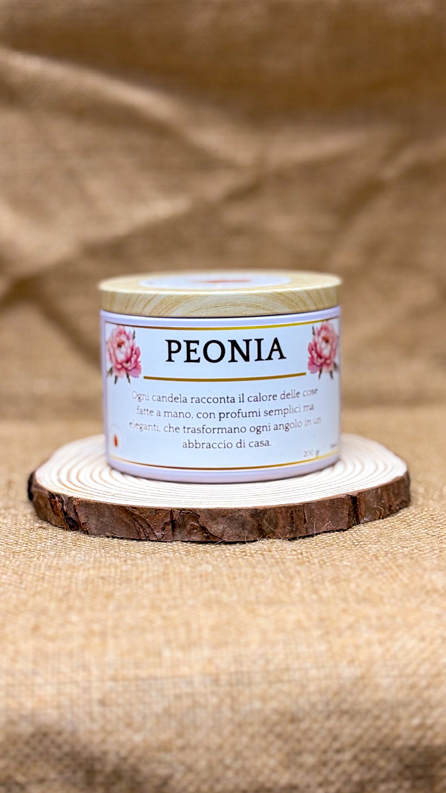 Candela profumata - Peonia